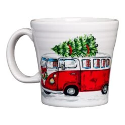Fiesta VW Bus With Tree Tapered Mug