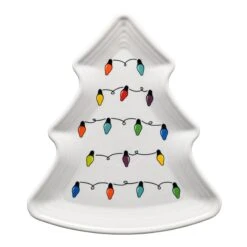 Fiesta Christmas Lights Tree Plate