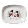 Fiesta Snowman And Snowlady Rectangular Platter -Decorated Fiesta Store 1501141874
