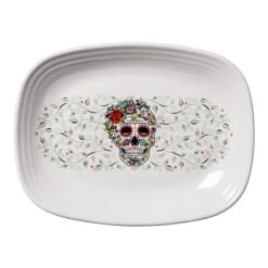 Fiesta SKULL AND VINE SUGAR Rectangular Platter