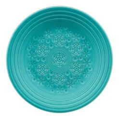 Fiesta Embossed Snowflake Luncheon Plate