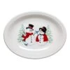 Fiesta Snowman And Lady Medium Oval Platter -Decorated Fiesta Store 45741874