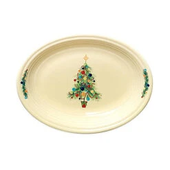 Fiesta Christmas Tree Oval Vegetable Bowl