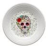 Fiesta Luncheon Plate SKULL AND VINE Sugar -Decorated Fiesta Store 46541823