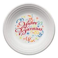 Fiesta Happy Birthday Luncheon Plate