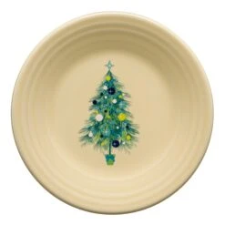 Fiesta Blue Christmas Tree Luncheon Plate