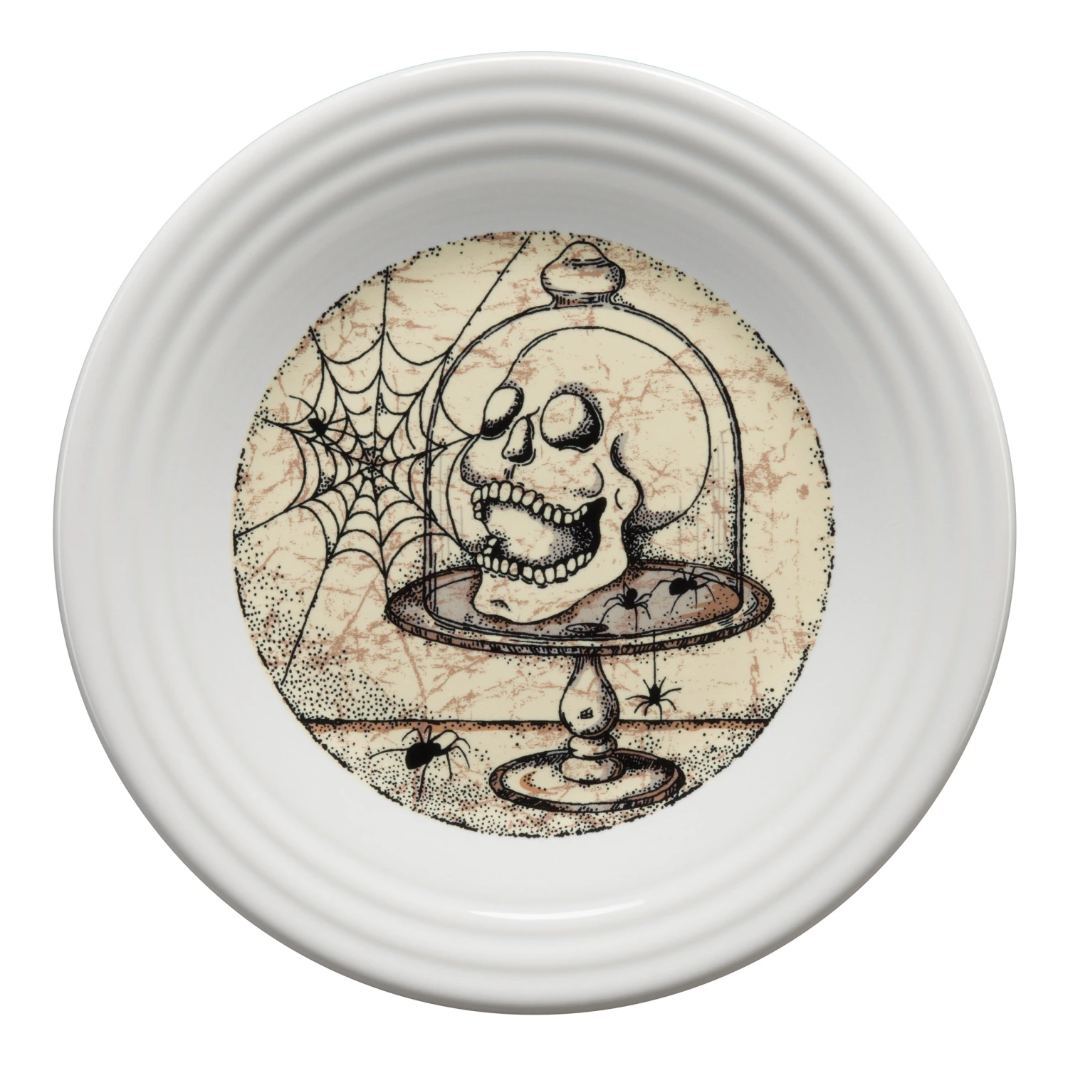 Fiesta Mystical Halloween Skull Luncheon Plate 3 Fiesta Mystical Halloween Skull Luncheon Plate