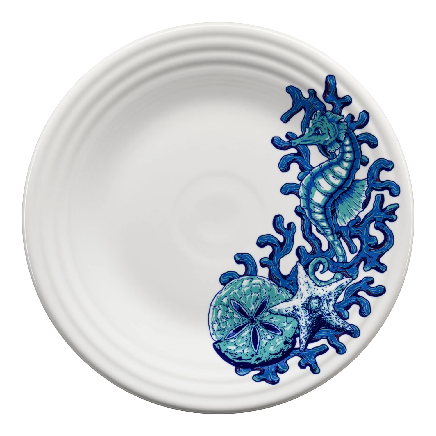 Fiesta Coastal Seahorse Luncheon Plate 3 Fiesta Coastal Seahorse Luncheon Plate
