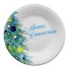 Fiesta Blue Christmas Tree Merry Christmas Luncheon Plate -Decorated Fiesta Store 46542331