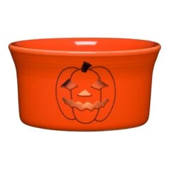 Fiesta Spooky Glowing Pumpkin Ramekin
