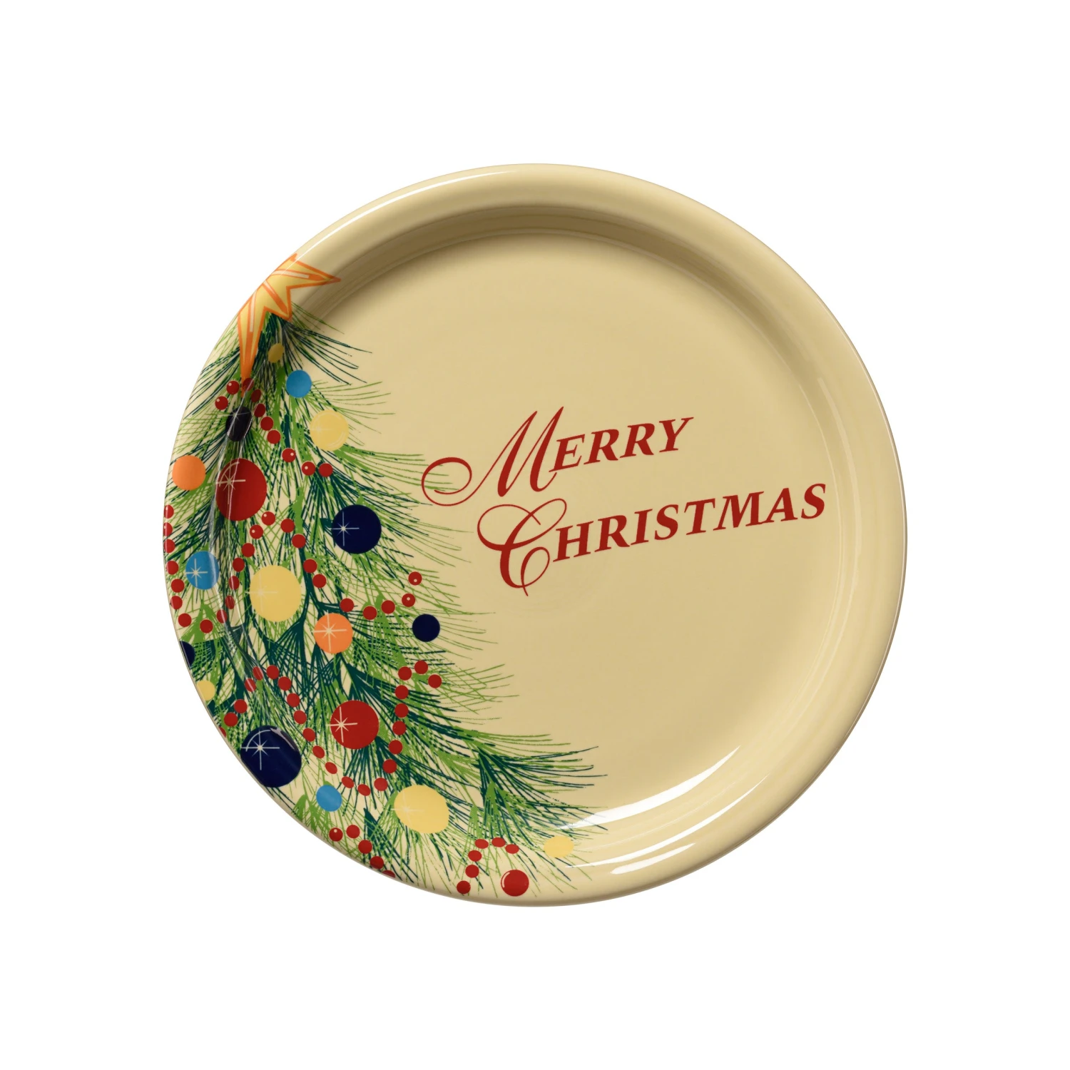 Fiesta Merry Christmas Bistro Buffet Plate 3 Fiesta Merry Christmas Bistro Buffet Plate