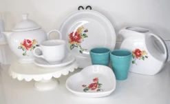 Fiesta Teapot Floral Bouquet -Decorated Fiesta Store Floral Group 1