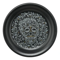 Fiesta Appetizer Plate SKULL AND VINE