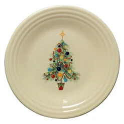 Fiesta Christmas Tree Luncheon Plate