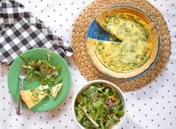 Fiesta Deep Dish Pie Baker -Decorated Fiesta Store Meadow Luncheon Lapis Pie Baker Quiche